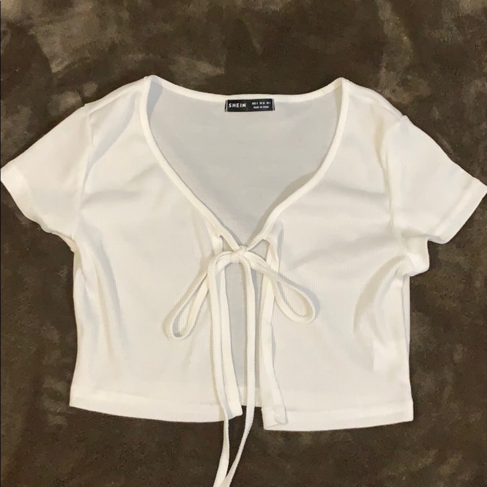 Knot Front Rib-kit Crop top